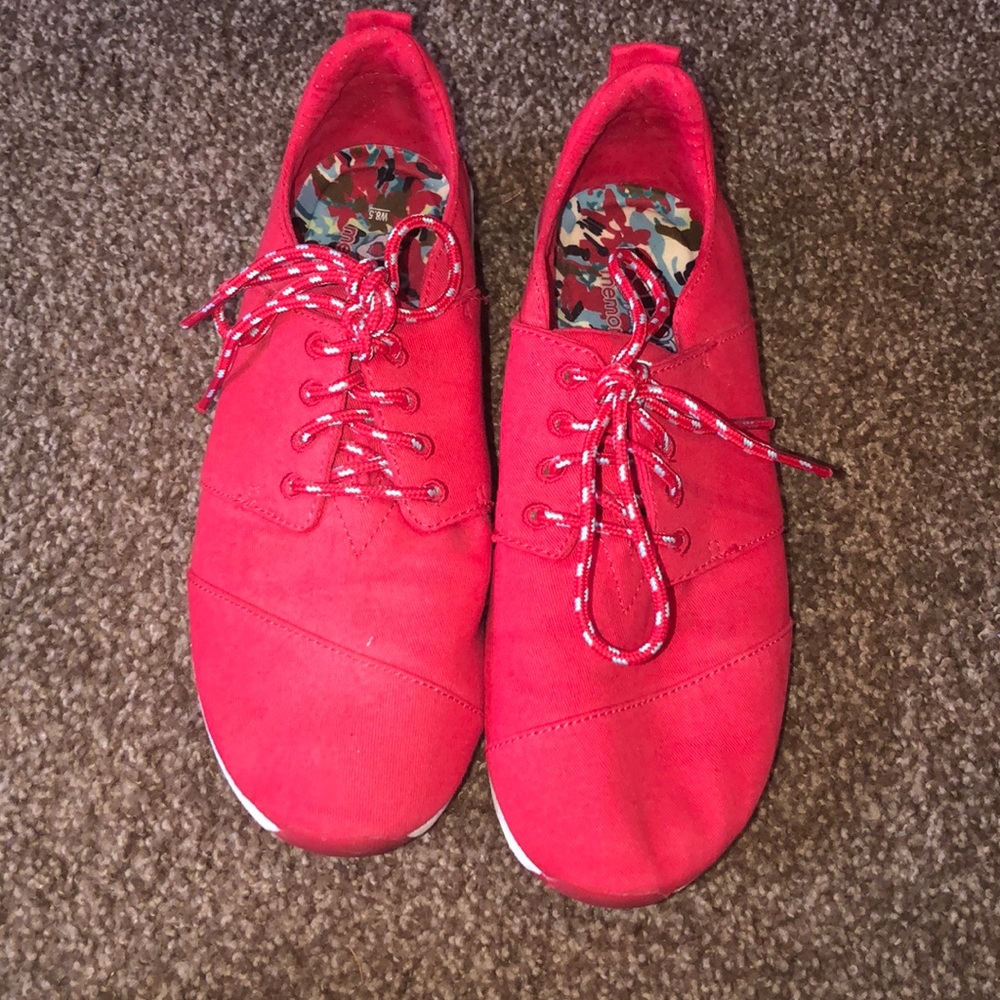 Red Bobs Memory Foam Tennis Shoe